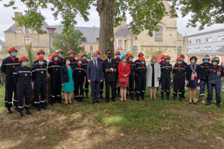 Les JSP lors du défilé du 14 juillet à Vannes