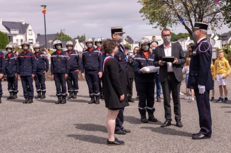 Remise de galons à Daniel Le Dorze